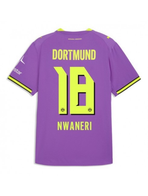 Moški Nogometna dresi replika Borussia Dortmund Ethan Nwaneri #18 Tretji 2026-27 Kratek rokav Moški Nogometna dresi replika Borussia Dortmund Ethan Nwaneri #18 Tretji 2026-27 Kratek rokav